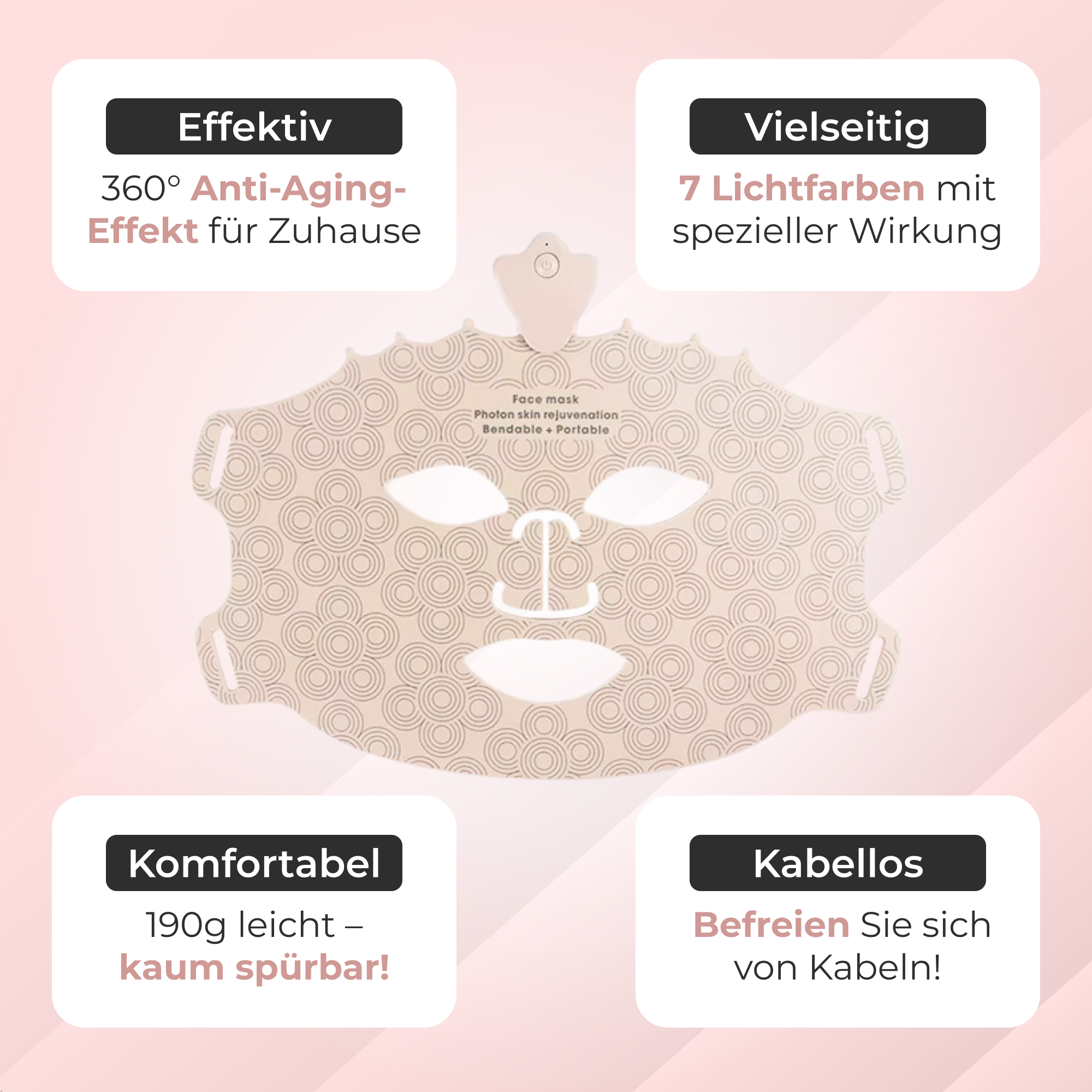 Beautyn™ LED-Maske für gesündere Haut