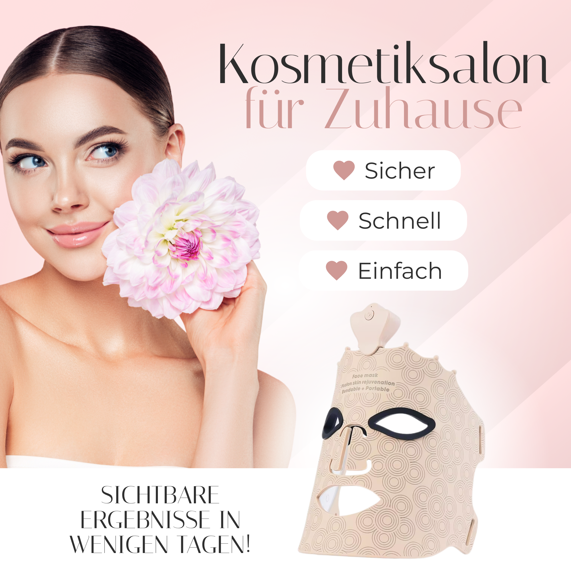 Beautyn™ LED-Maske für gesündere Haut